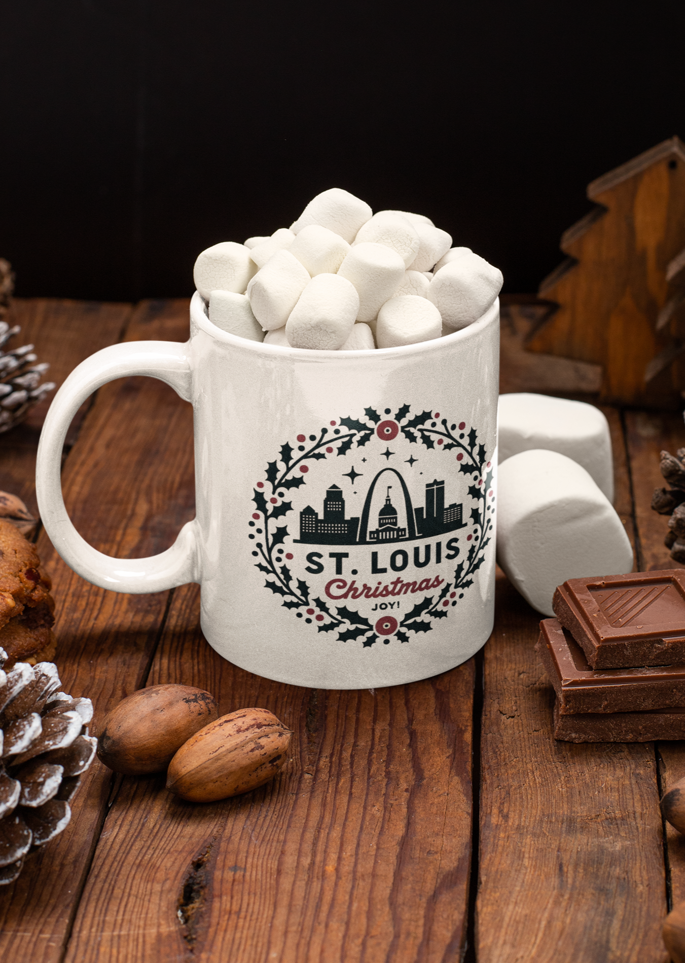 Merry Christmas St. Louis MO Mug