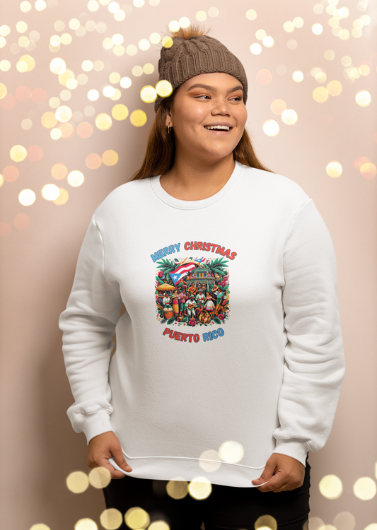 Christmas Fleece Crewneck Shirts (Puerto Rico)