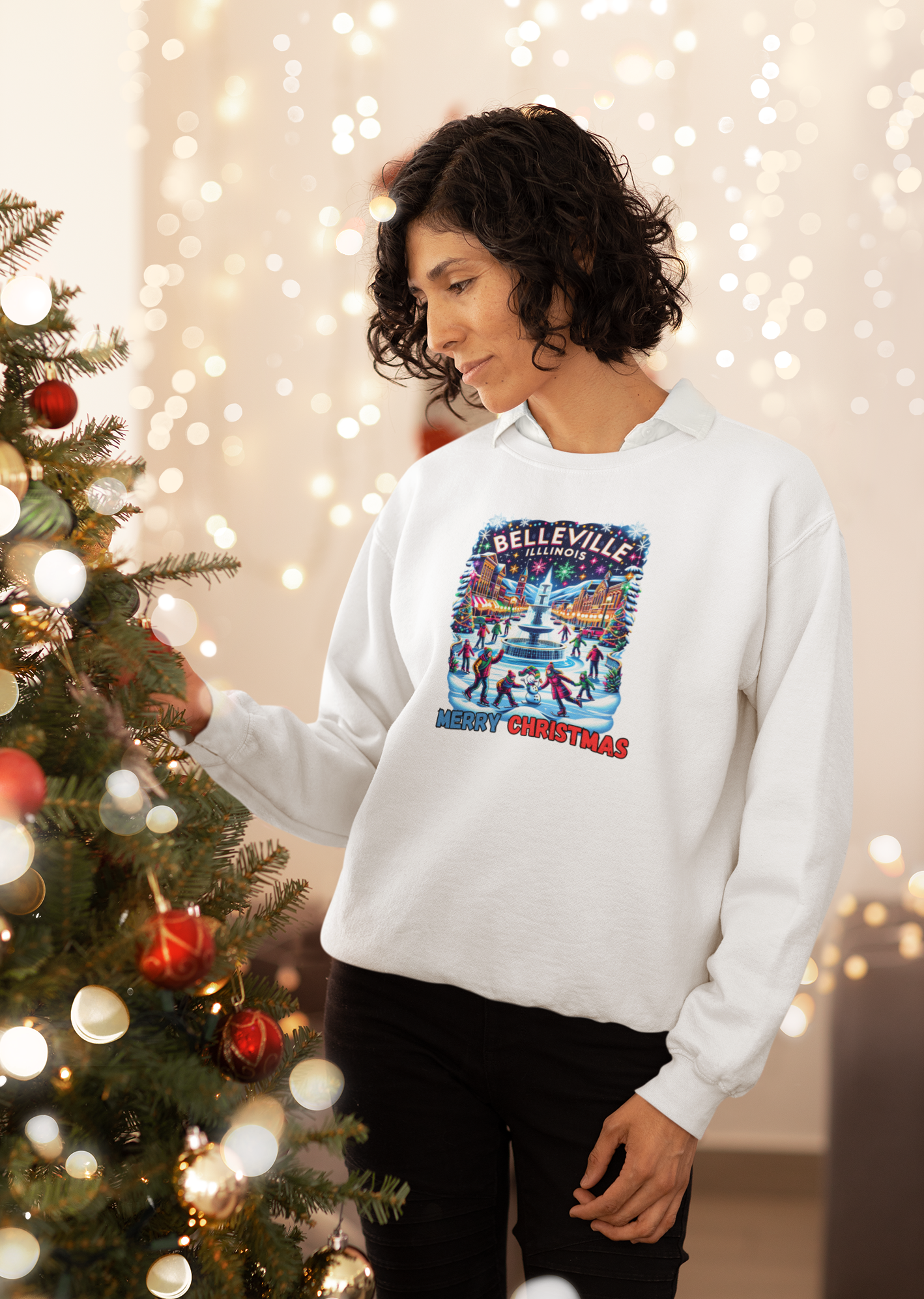 Christmas Fleece Crewneck Shirts (Belleville IL)