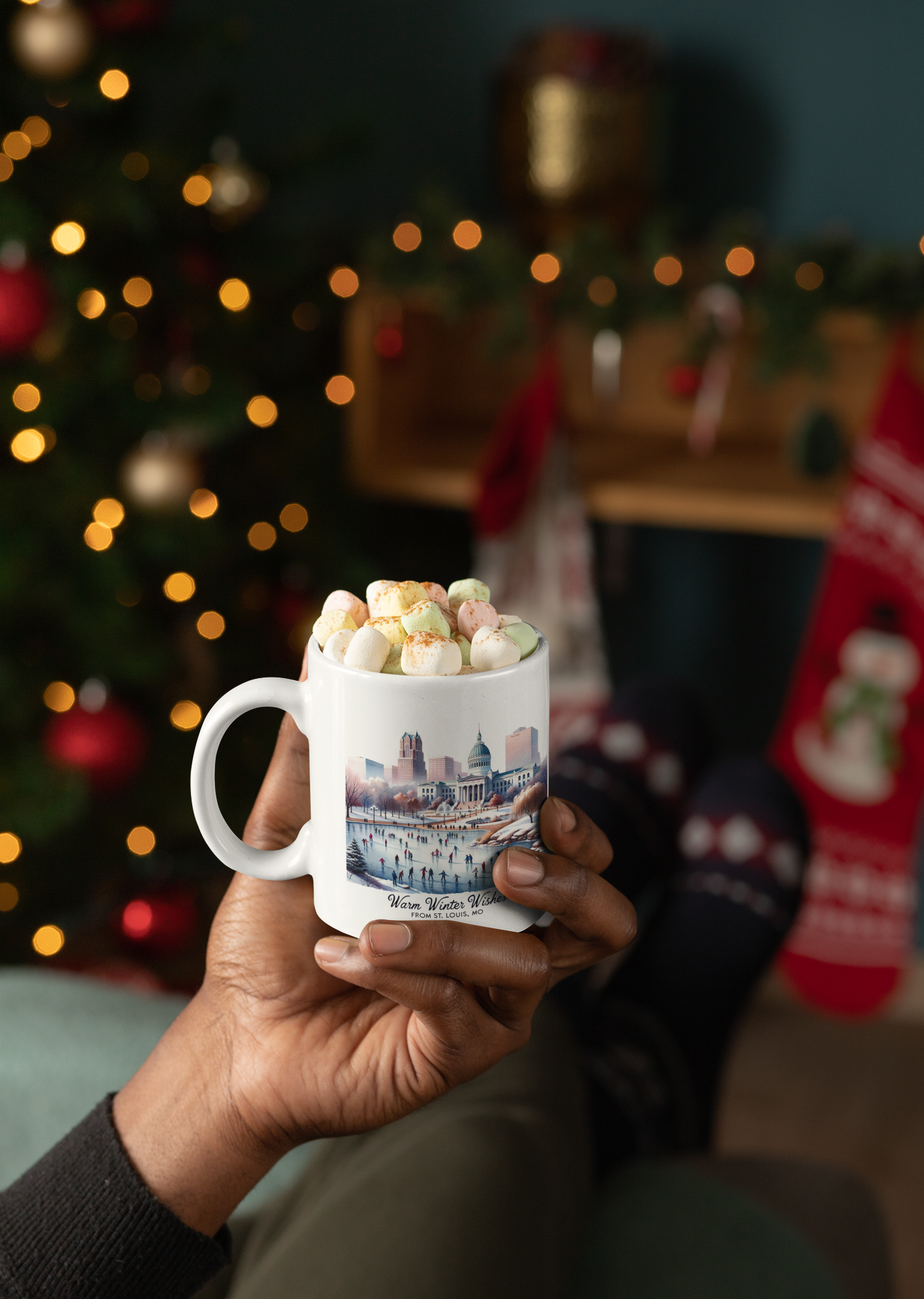 St. Louis MO Christmas Mug