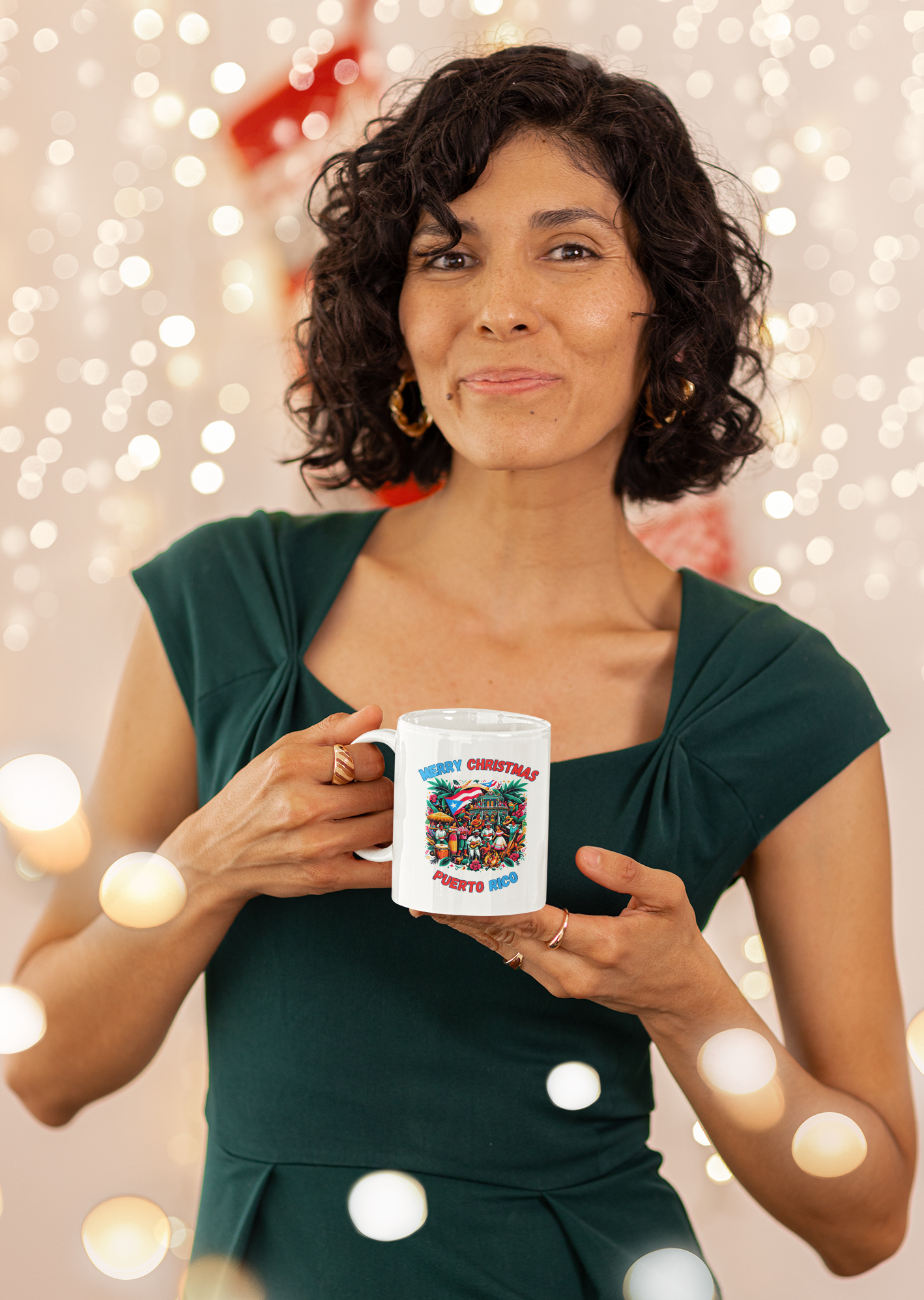 Merry Christmas Puerto Rico Mug